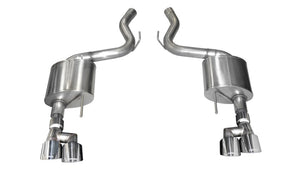 CORSA Performance 21039 Corsa 2018-2023 fits Ford Mustang V8 5.0L 3in Axle-Back Dual Rear Exit w/ 4in Polished Pro-Series Tips