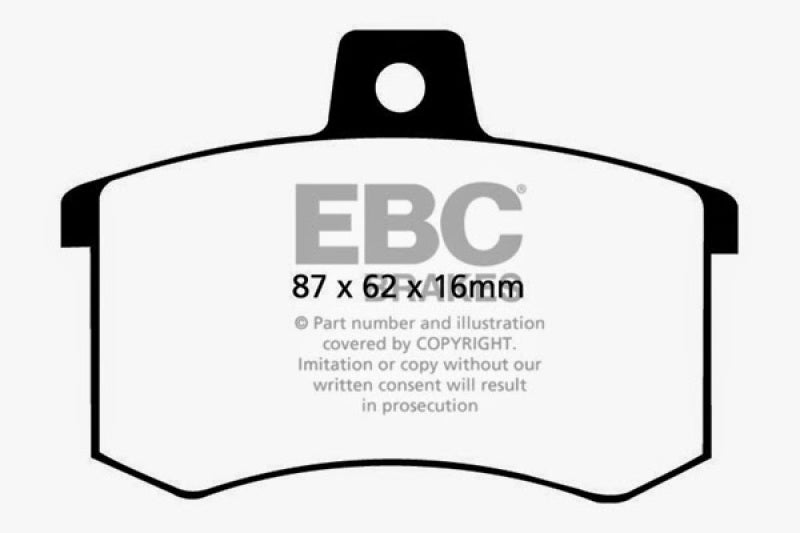 EBC DP2370 fits Alfa Romeo 91-95 164 2.0 Turbo Greenstuff Rear Brake Pads