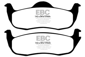 EBC UD1087 05-10 fits Jeep Commander 3.7 Ultimax2 Rear Brake Pads