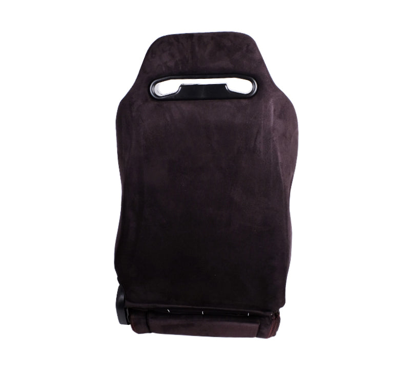 NRG RSC-220L RSC-220L/R Sport Seats Type-R Suede w/ Logo - Black w/Red