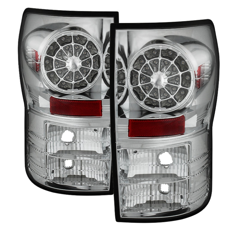 Spyder 5029591 fits Toyota 07-13 Tundra LED Tail lights Chrome ALT-YD-TTU07-LED