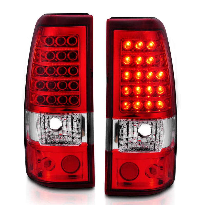 ANZO 311007 2006 fits Chevrolet 03-20 Silverado 1500 LED Taillights Red/Clear