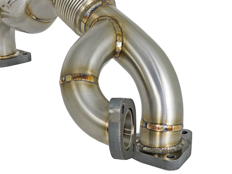 AFE 48-33016 d Steel Header Up-Pipe 08-10 fits Ford Diesel Trucks V8-6.4L (td)