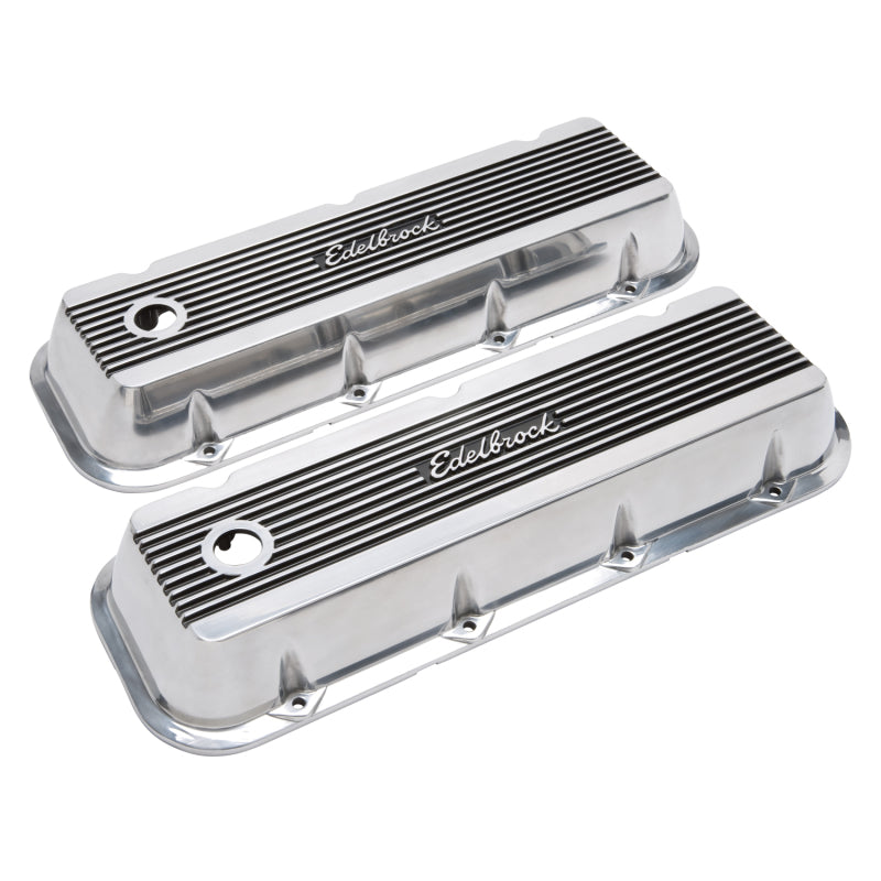Edelbrock 4275 Valve Cover Elite II fits Chevrolet 1965 and Later 396-502 Big Block V8 Polished