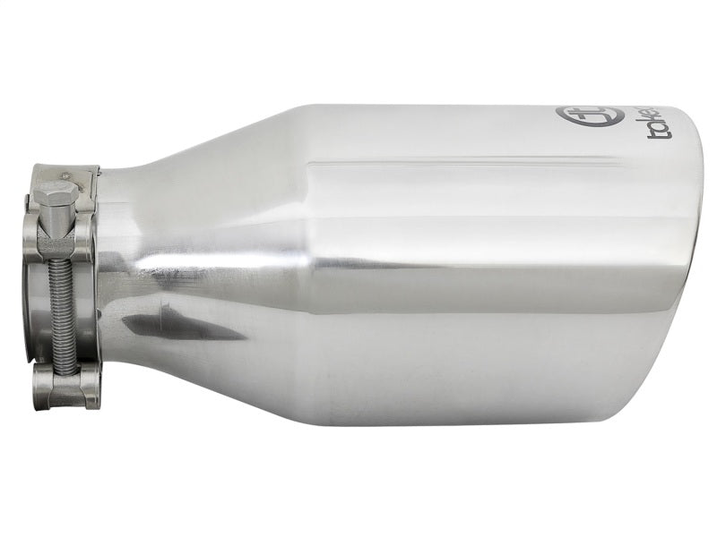 AFE 49T25454-P09  304 Stainless Steel Clamp-On Exhaust Tip 2.5in. Inlet / 4.5in