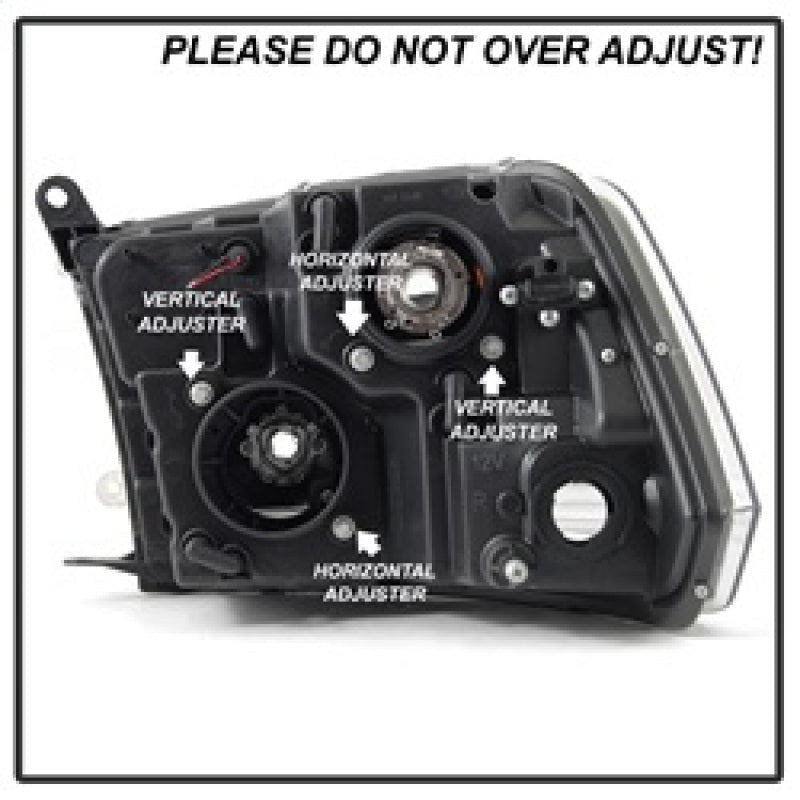 Spyder 5084828 fits Dodge 09-16 Ram 1500 V2 Projector Headlights - Halogen - DR