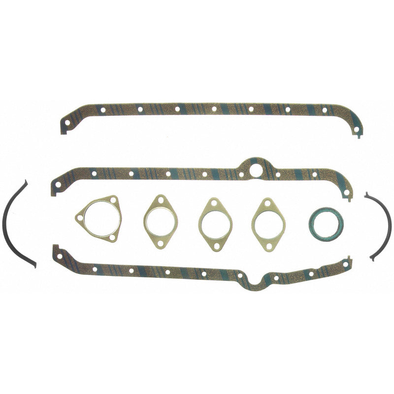 Fel-Pro OS5197C3 OS 5197 C-3 Engine Oil Pan Gasket Set Blue Stripe cork-rubber