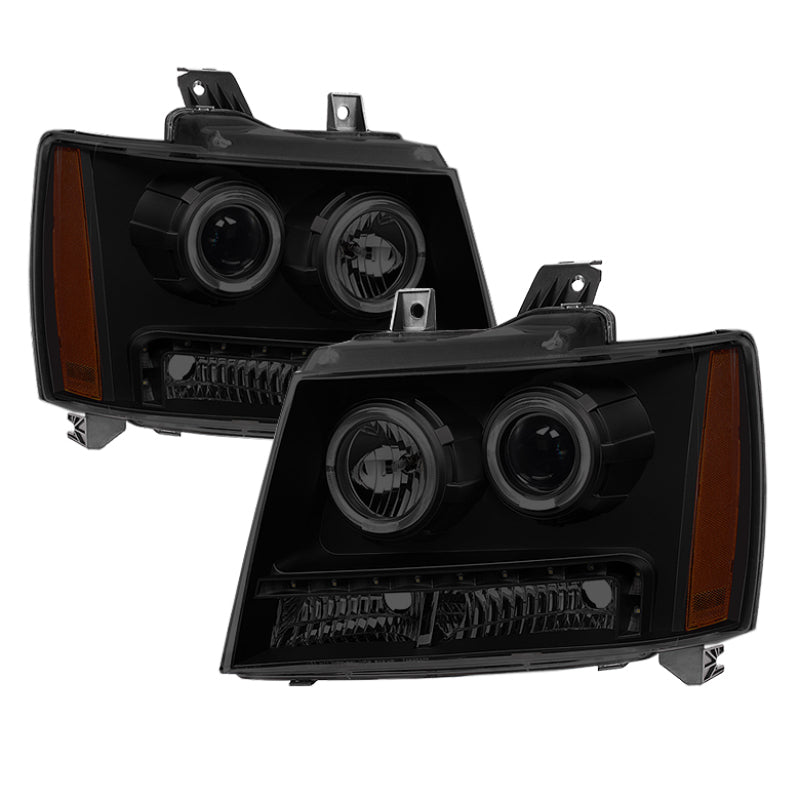 9030307 Xtune fits Chevy 07-14 Suburban 1500/2500 Halo Projector w/LED Headlig