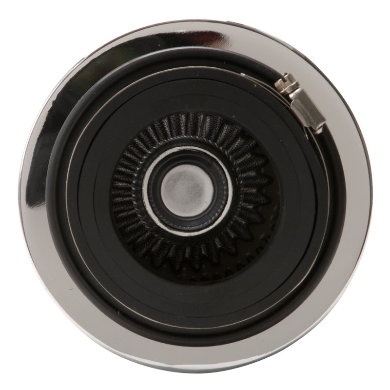 Edelbrock 43610 Air Filter Pro-Flo Series Conical 3 7In Tall Black/Chrome