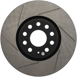 Stoptech 126.33098SR Power Slot 06-10 fits Audi A3 / 08-10 TT / 06-09 VW GTI Mlk V/Passat Right Front Slotted Rotor