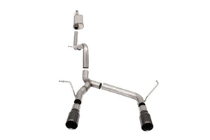 CORSA Performance 21122BLK Corsa 2007-2018 fits Jeep Wrangler JKU 3.6L Sport 2.75in Cat-Back Exhaust w/ Single 4in Black Tips
