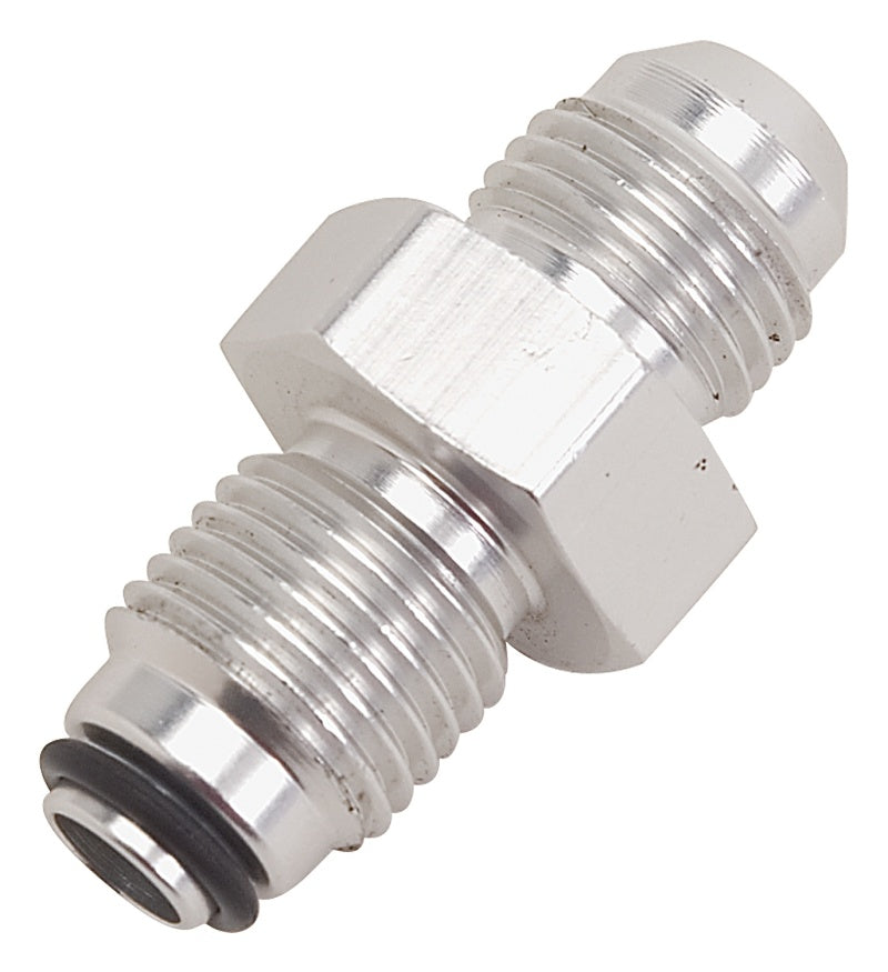 Russell 648020 Performance -6 AN (male to 9/16in-18 O-ring seal) Power Steering Adapter. Clear anodized