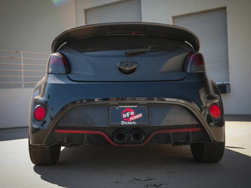 AFE 49-37018-L  2-1/2in to 3in SS-304 Cat-Back Exhaust w/ Blue Flame Tips 13-17