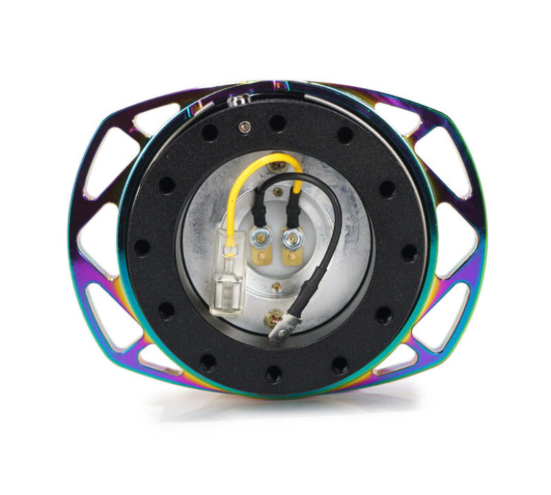 NRG SRK-257BK-MC Quick Release Kit Gen 257 - Black Body / Neochrome Cutout Ring