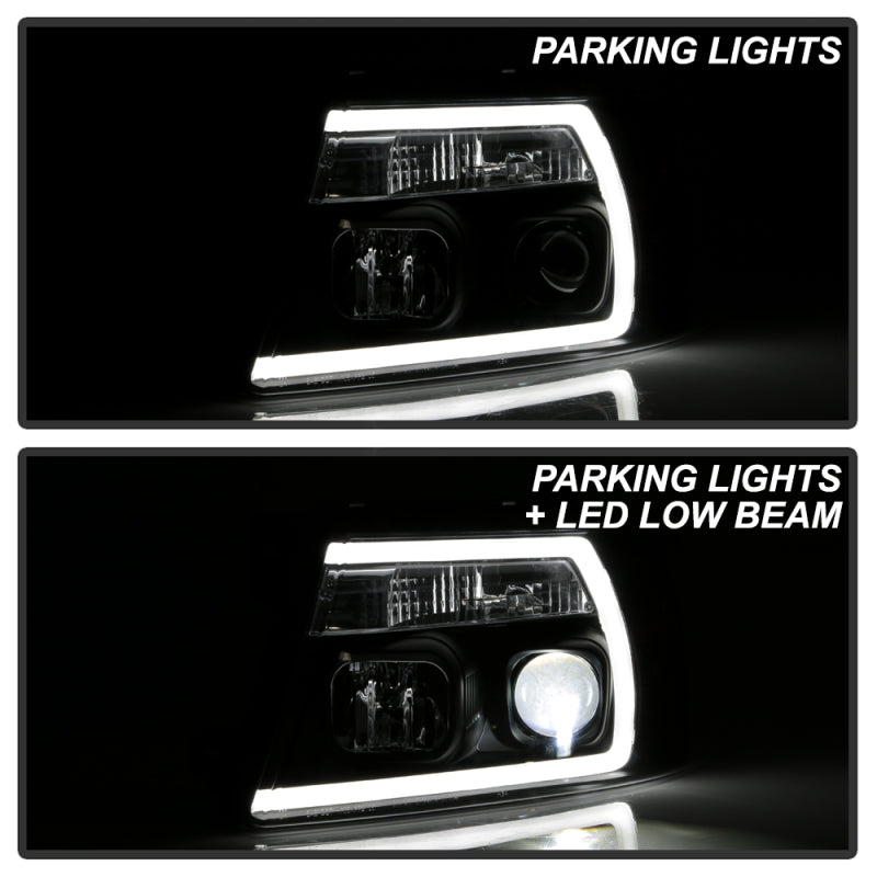 Spyder 5088161 fits Ford 04-08 F-150 High-Power LED Headlights - Black PRO-YD-F