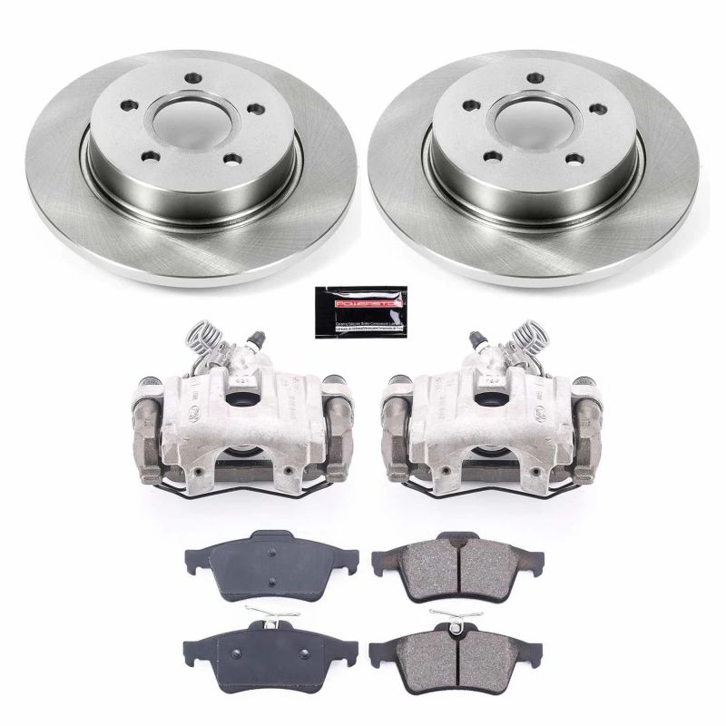 PowerStop KCOE5975 fits Ford 12-18 Focus Rear Autospecialty Brake Kit w/Calipers