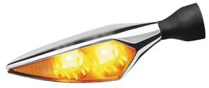 Kuryakyn 2549 Kuryakyn Rhombus Amber Front Right/ Left Rear Chrome
