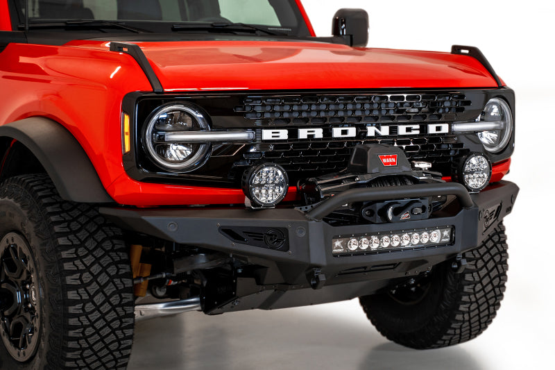 Addictive Desert Designs F230181060103 2021+ fits Ford Bronco Rock Fighter Front Bumper - Hammer Black