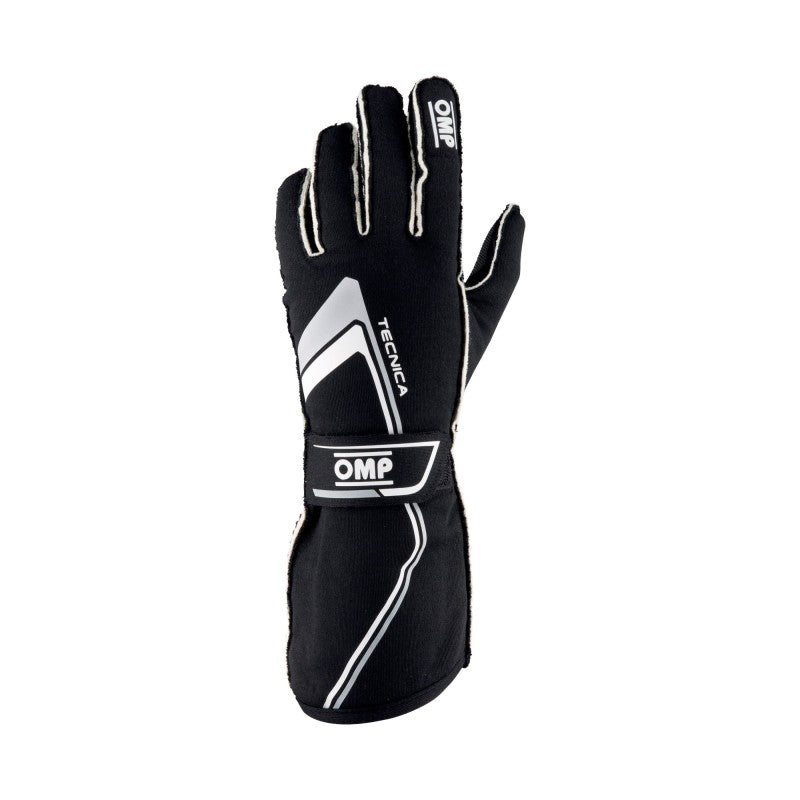 OMP IB0-0772-A01-071-L Tecnica Gloves My2021 Black/White - Size L (Fia 8856-2018)