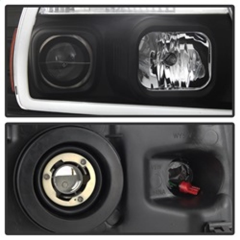 Spyder 5084484 fits Ford 04-08 F-150 Projector Headlights - Light Bar DRL - Bla