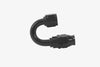 Aeromotive  15363 PTFE Hose End - AN-08 - 180 Deg - Black Anodized