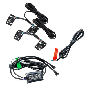 ORACLE Lighting 1468-334 Oracle 2021 fits Ford Bronco DRL Upgrade w/ Halo Kit - ColorSHIFT w/ No Controller