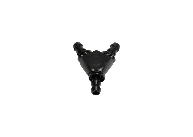 Fleece  Performance FPE-FIT-Y06-BLK Universal 3/8in Aluminum Y Barbed Fitting (F
