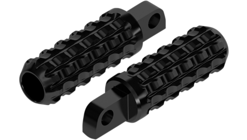 Roland 0035-1128-B Sands Design Foot Pegs Billet Traction - Black Ano