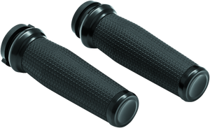 Kuryakyn 5943 Kuryakyn Thresher Grips Throttle-By-Wire Black