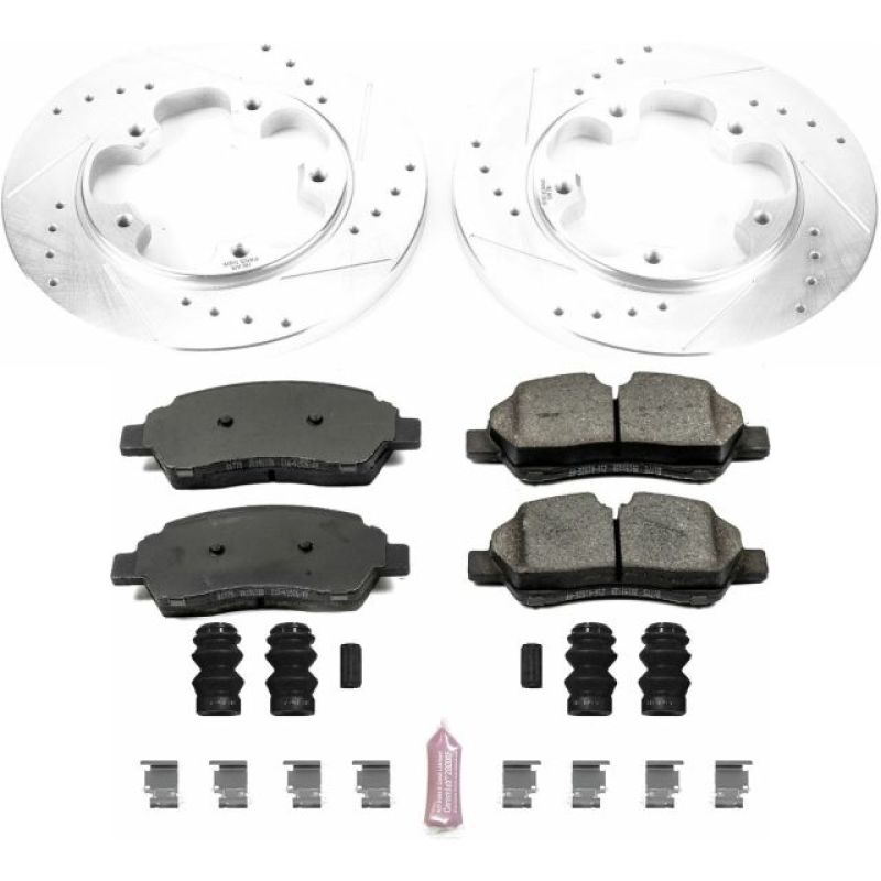 PowerStop K7145 fits Ford 15-19 Transit-150 Rear Z23 Evolution Sport Brake Kit