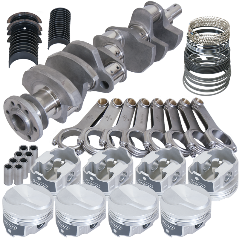 Eagle 11420100 fits Chevy 454 4.000in Crank 6.135in H-Beam 18.3cc Dome 4.350in Pistons Rotating Assembly