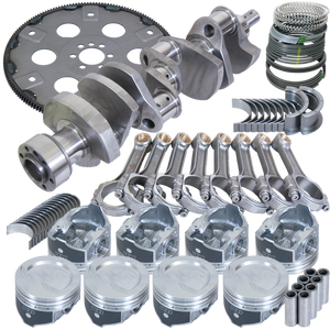 Eagle B13054L00068 fits Chevy 350 1Pc 3.750in Crank 5.700in I-Beam Rod 4.000in Pistons 168 Tooth FP Balanced Assembly