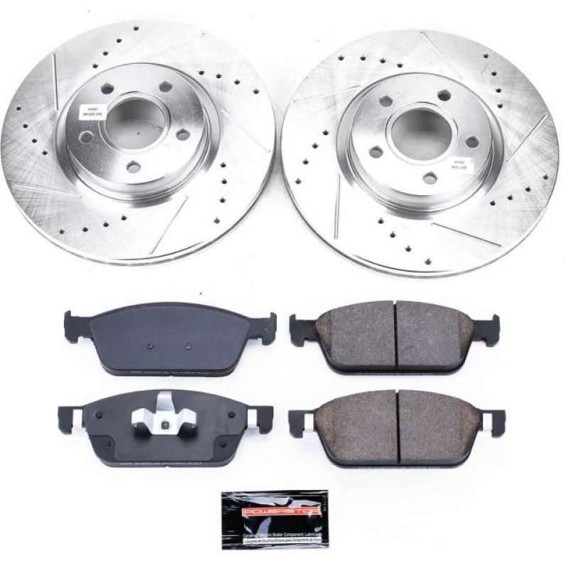 PowerStop K7338 fits Ford 17-18 Escape Front Z23 Evolution Sport Brake Kit