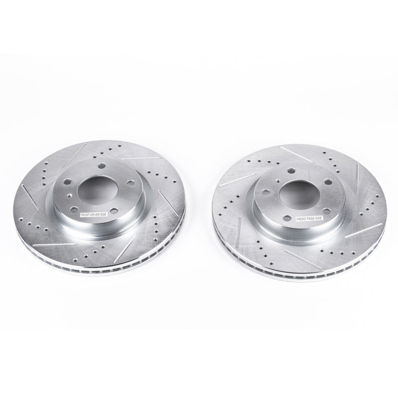 PowerStop fits Infiniti 03-05 G35 Front Evolution Drilled & Slotted Rotors -