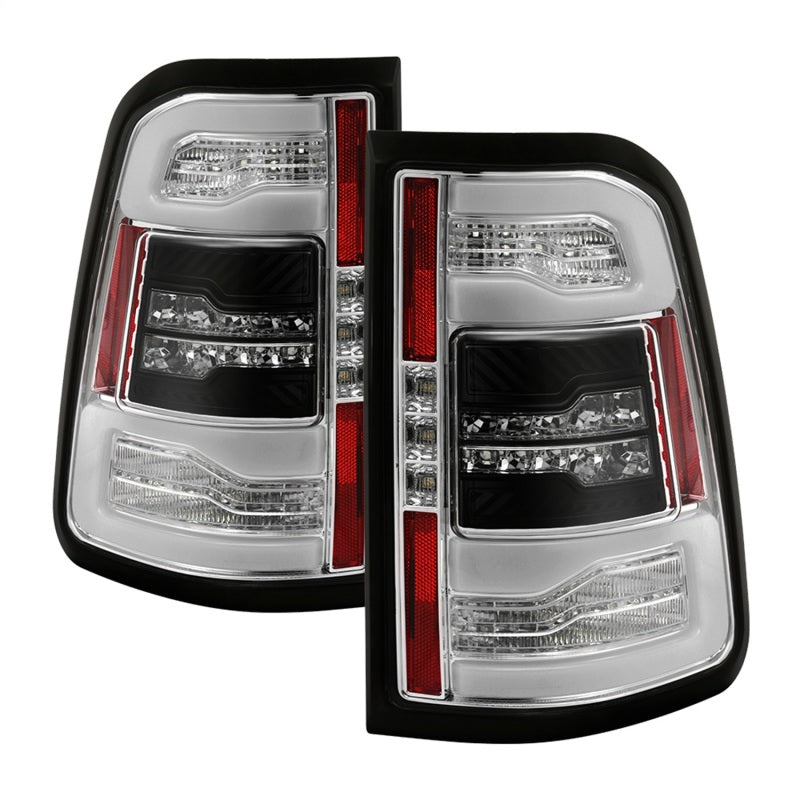 Spyder 5087300 fits Dodge 19-20 Ram LED Tail Light Chrome ALT-YD-DR19HAL-SEQ-C
