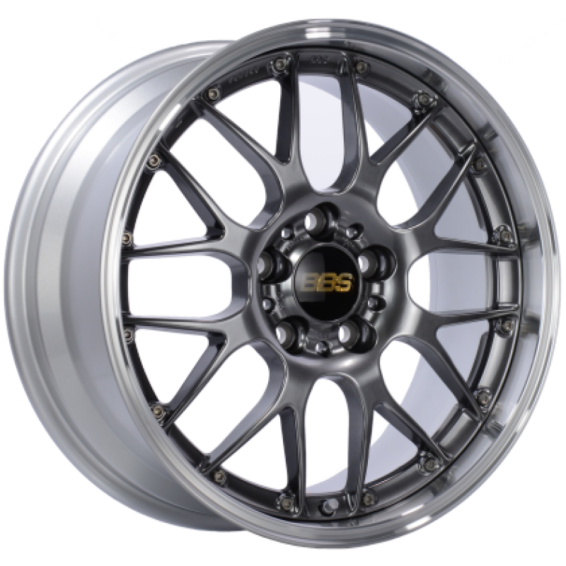 BBS RS923HDBPK RS-GT 19x8.5 5x112 ET38 Diamond Black Center Diamond Cut Lip Wheel -82mm PFS/Clip Required