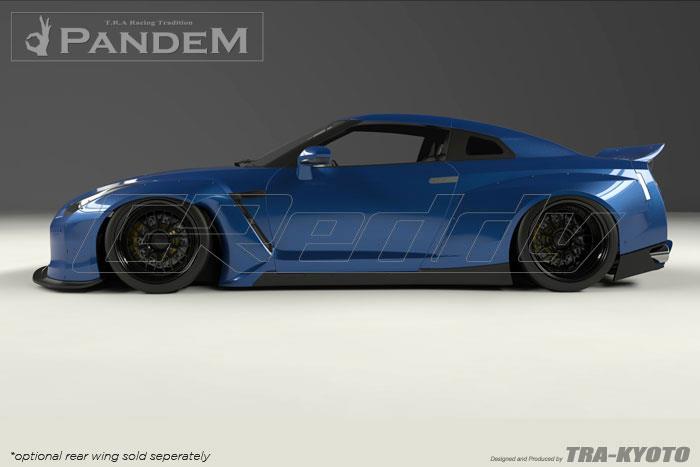 GReddy 17020610 09+ fits Nissan GT-R R35 Pandem Rear Side Diffuser Dry Carbon (S