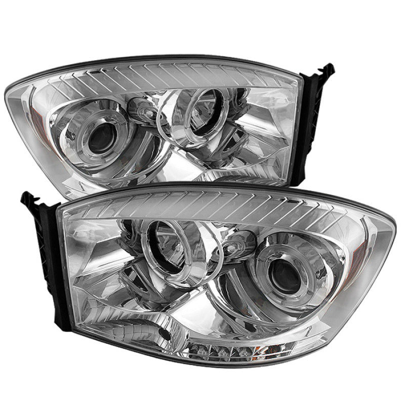 SPYDER 5010018 fits Dodge Ram 1500/Ram 2500 Projector Headlights LED Halo LED