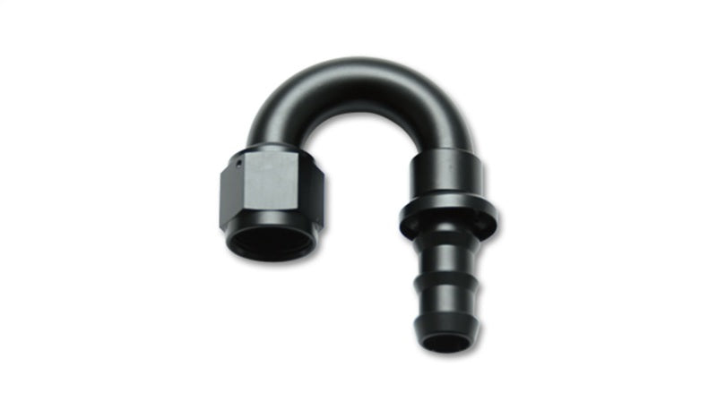 Vibrant 22812 -12AN Push-On 180 Deg Hose End Fitting - Aluminum