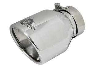 AFE 49T25404-P06 orce-Xp 304 SS Clamp-On Exhaust Tip 2.5in. Inlet / 4in. Outlet