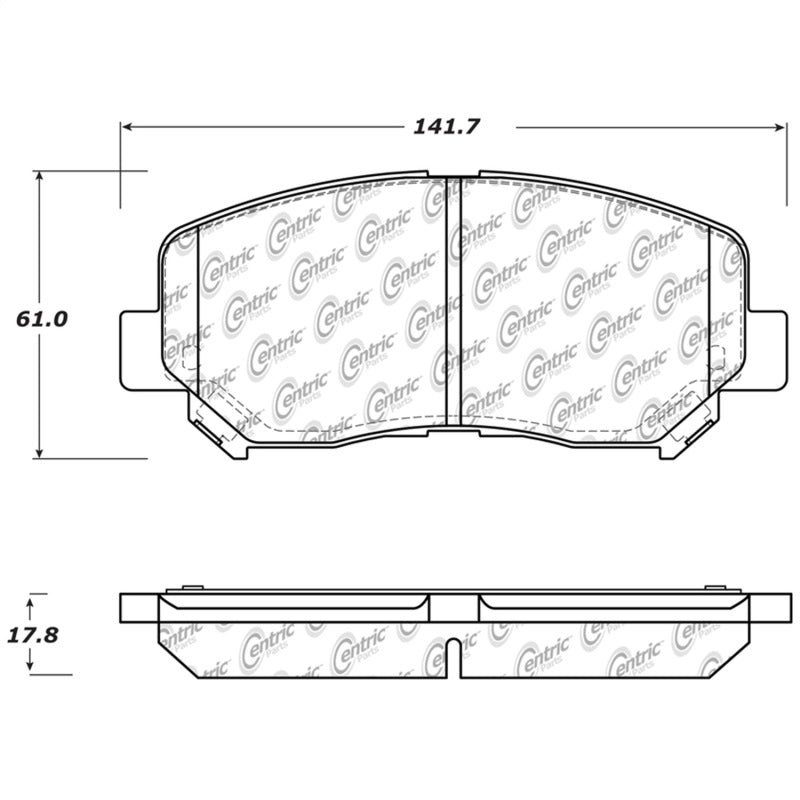 Stoptech 308.164 Street Touring Front Brake Pads 13-14 Dodge Dart/Jeep Cherokee
