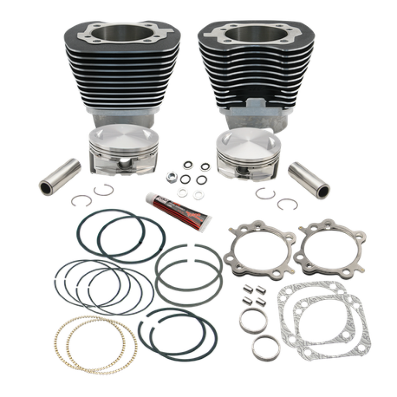 S&S 910-0222 Cycle 99-06 w/ 89cc/91cc Heads 4 1/8in Bore Cyl & Piston Kit For 12
