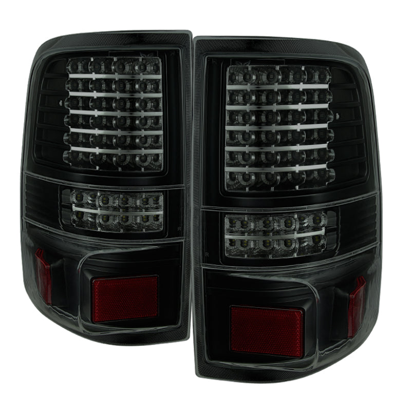 9034886 Xtune fits Ford 04-08 F150 Styleside LED Tail Lights Black Smoked ALT-