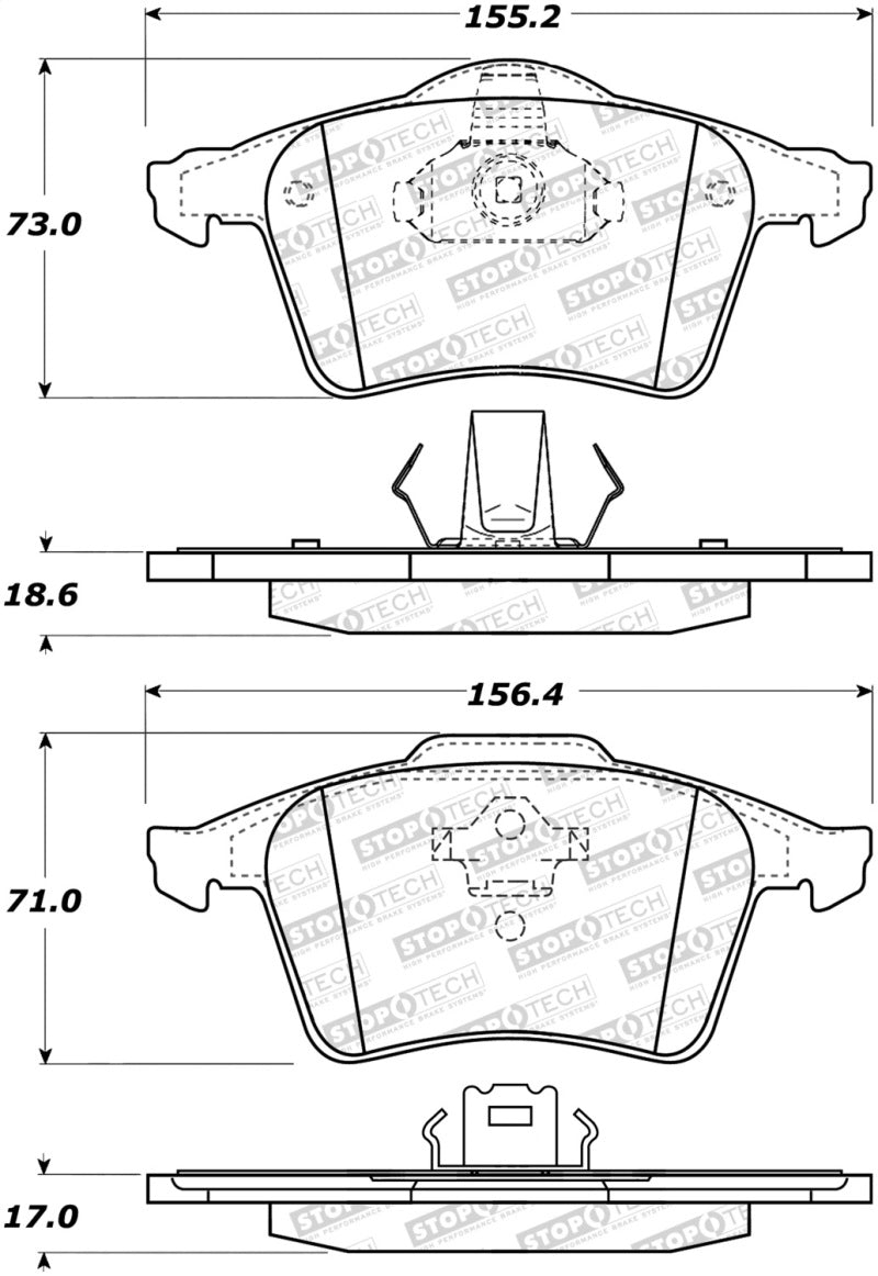 Stoptech 308.0979 Street Brake Pads