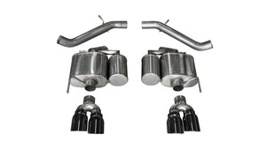 CORSA Performance 14478BLK Corsa 2016-2019 fits Cadillac ATS-V 3.6T 4in Black Sport Axle-Back Exhaust