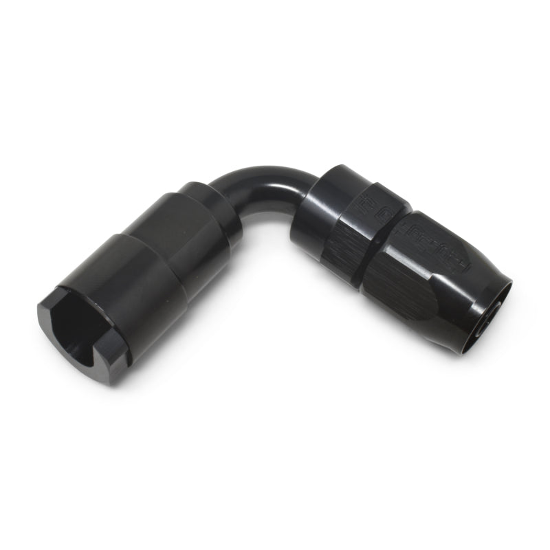 Russell 611223 Performance 3/8in SAE Quick Disc Female to -6 Hose Black 90 Degree Hose End