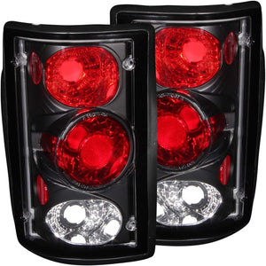 ANZO 211051 2000-2005 fits Ford Excursion Taillights Black