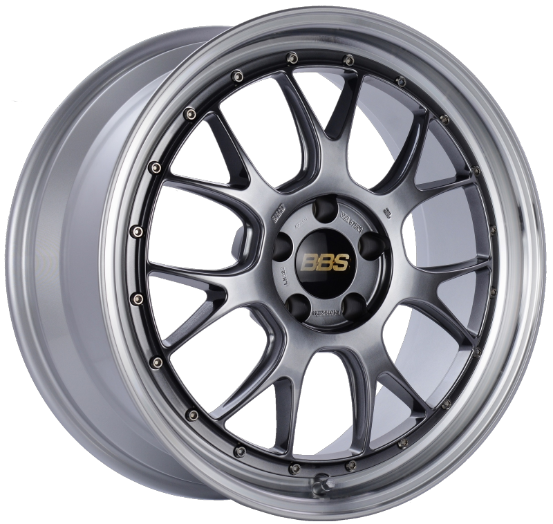 BBS LM322DBPK LM-R 19x8.5 5x112 ET38 Diamond Black Center Diamond Cut Lip Wheel -82mm PFS/Clip Required