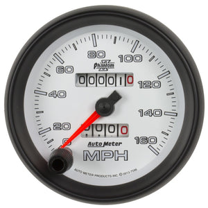 AutoMeter 7596 Autometer Phantom II 3-3/8in 160 MPH Mechanical Speedometer