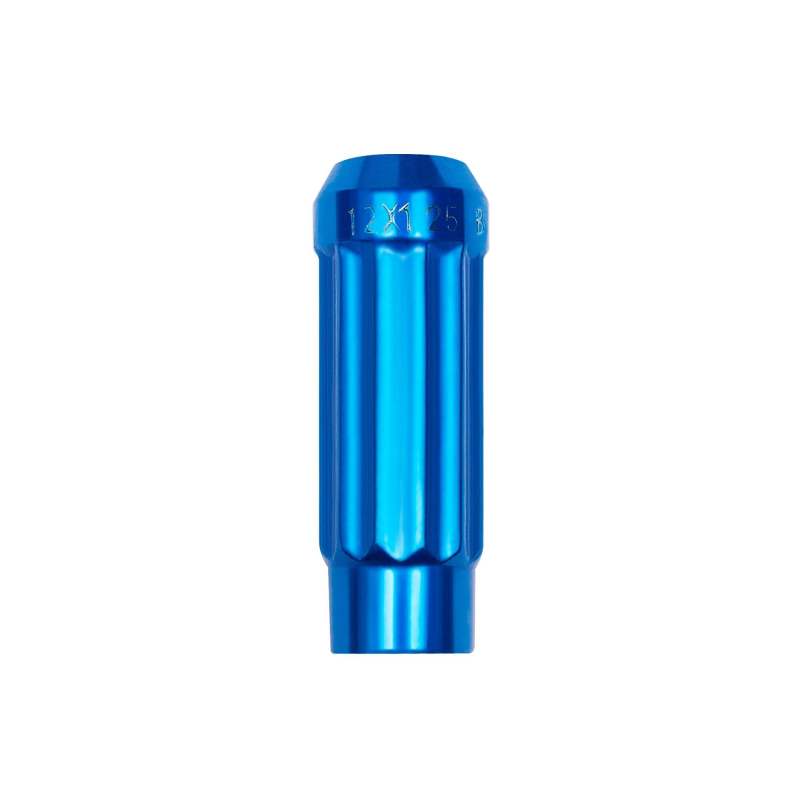 BLOX Racing BXAC-00143-BL Tuner 12P17 Steel Lug Nuts - Blue 12X1.25 Individual Piece